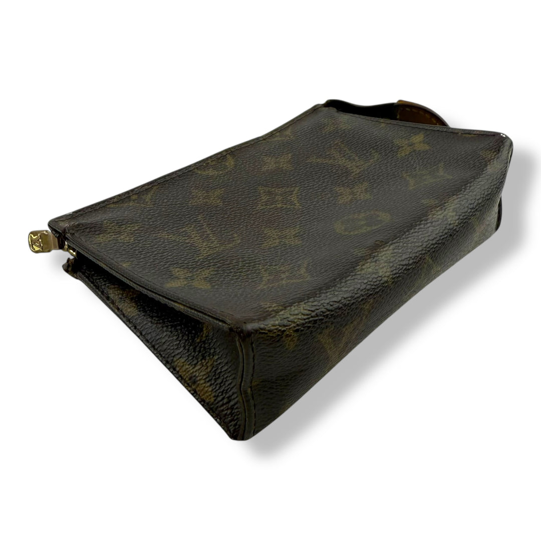 Louis Vuitton Brown Monogram Toiletry Pouch 15 Bag