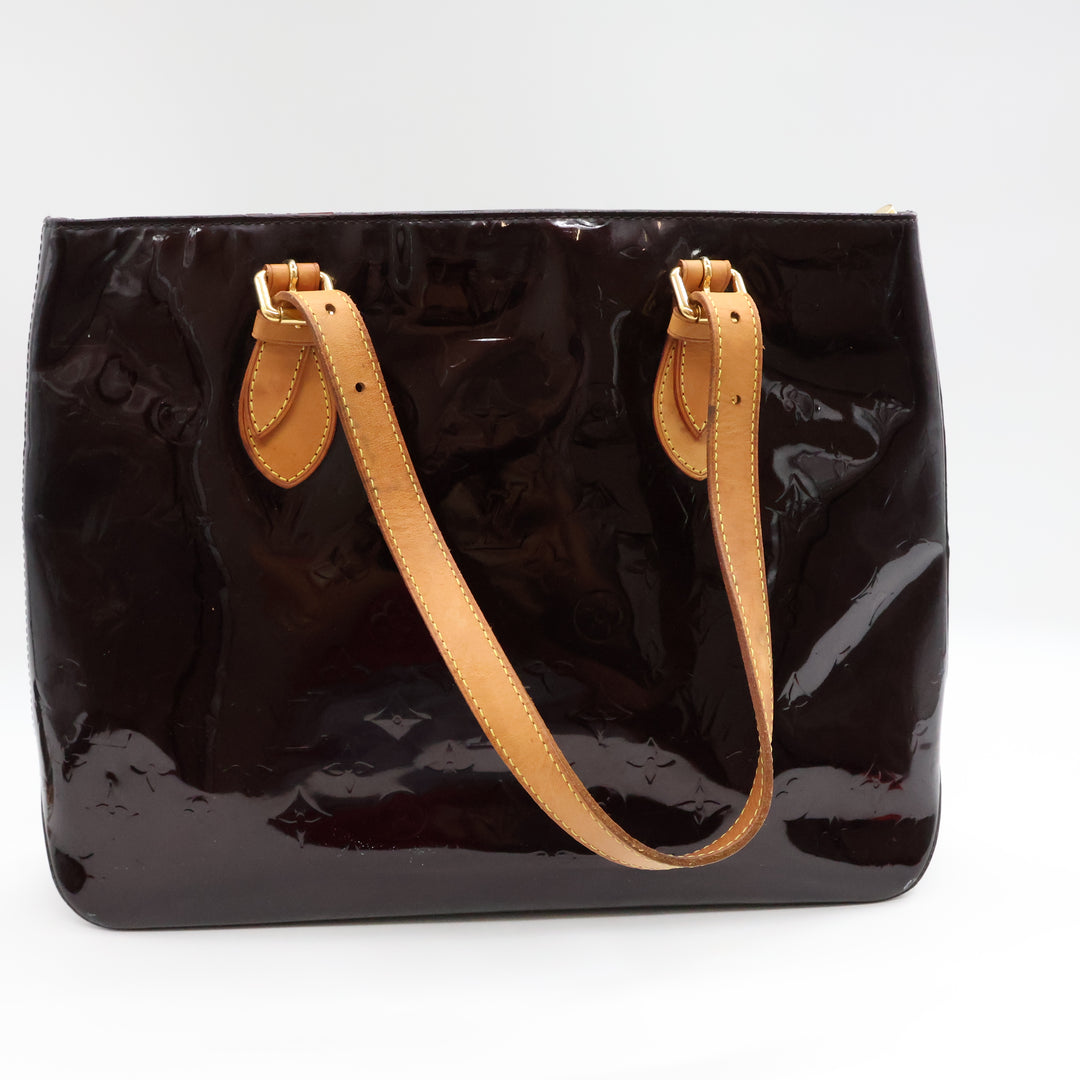 Louis Vuitton Vernis Amarante Brentwood GM Tote Bag Handbag