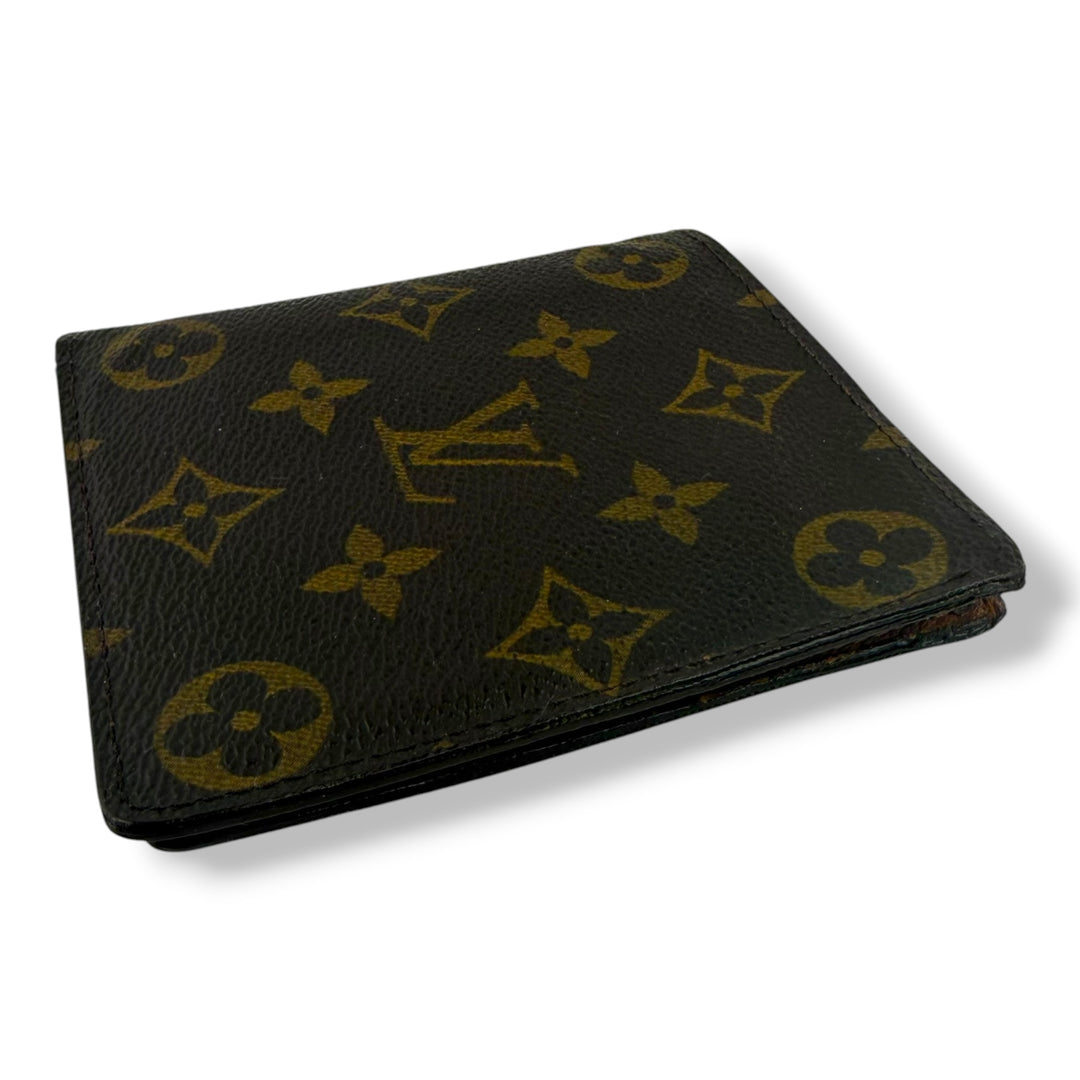Louis Vuitton Vintage Bifold Brown Monogram Wallet 7761
