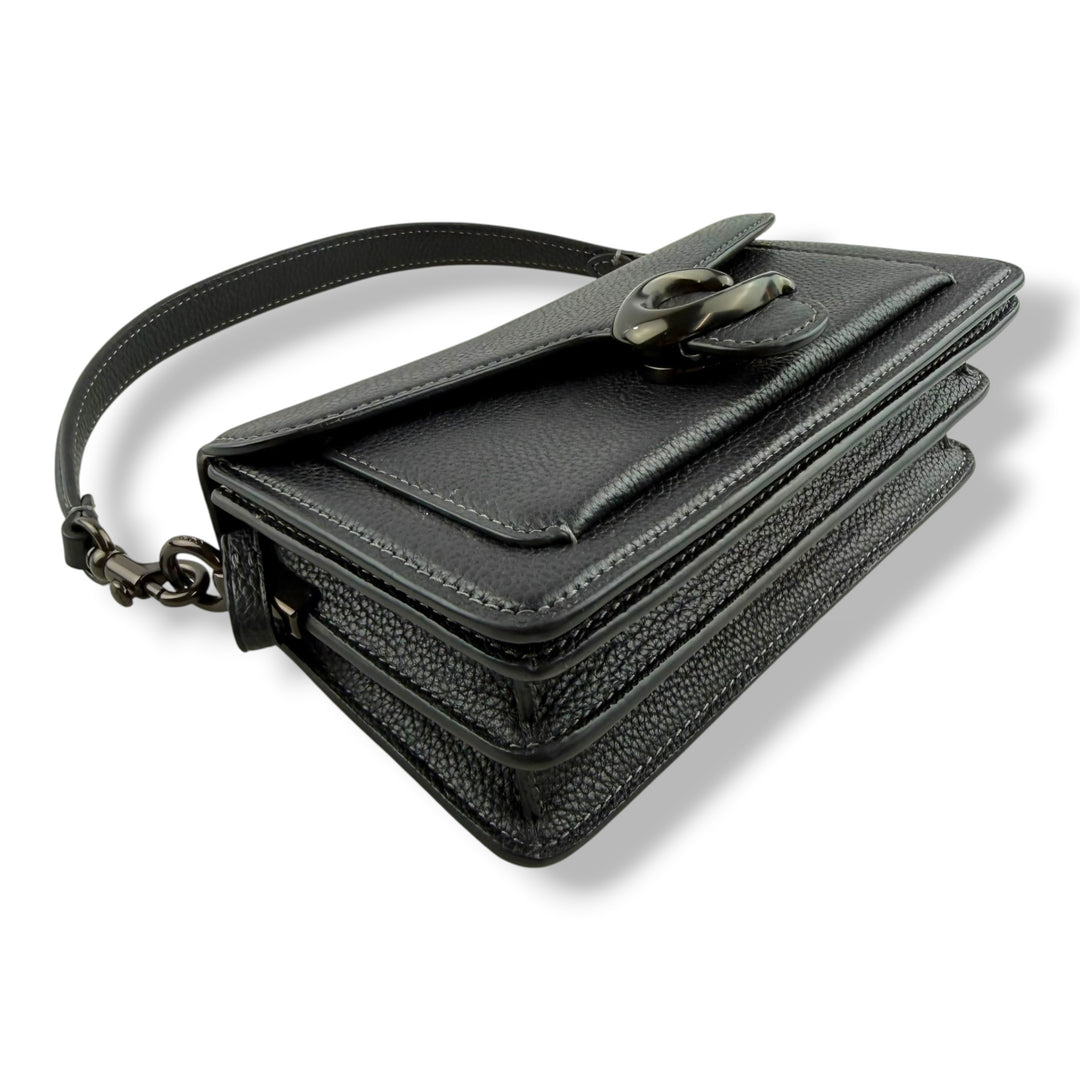 Coach Tabby 20 Black Leather Handbag