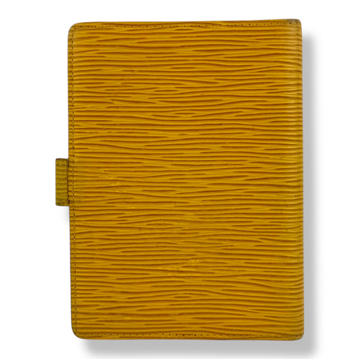 Louis Vuitton Yellow Epi PM Ring Agenda Wallet