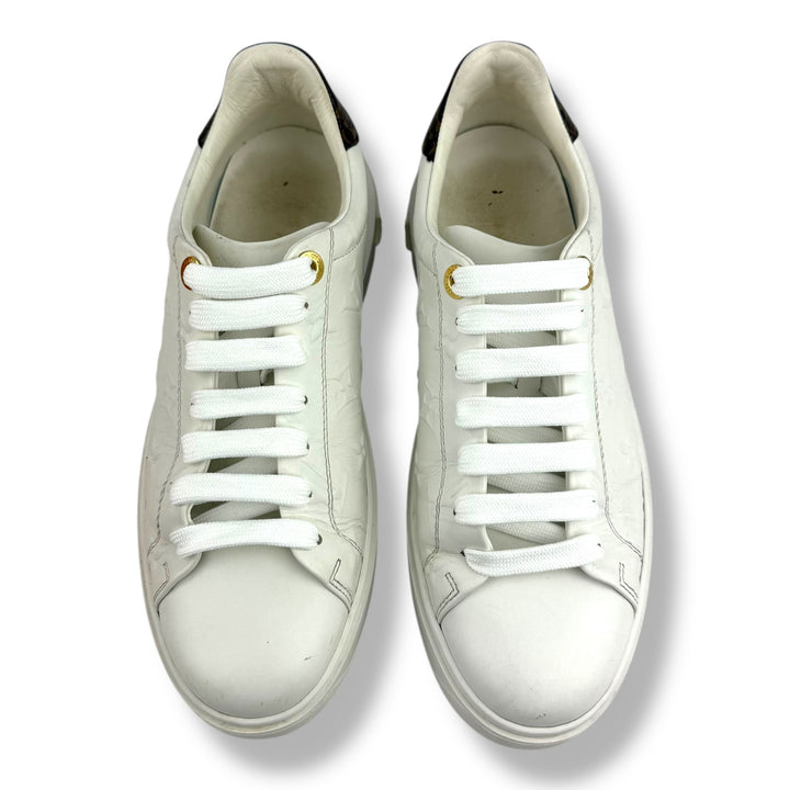 Louis Vuitton White Monogram Time Out LV UK 6 / EU 39