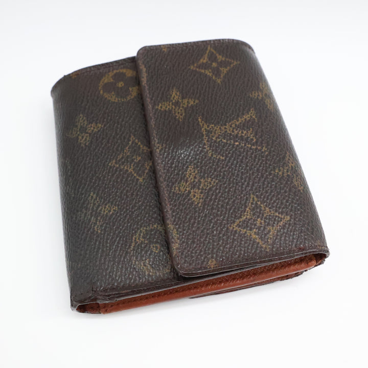 Louis Vuitton Vintage Brown Monogram Compact Bifold Wallet Purse Fair/Good Condition
