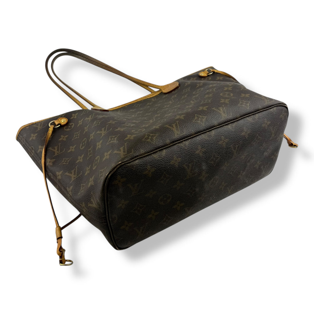 Louis Vuitton Brown Monogram Neverfull MM Handbag