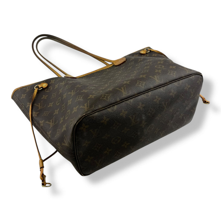 Louis Vuitton Brown Monogram Neverfull MM Handbag