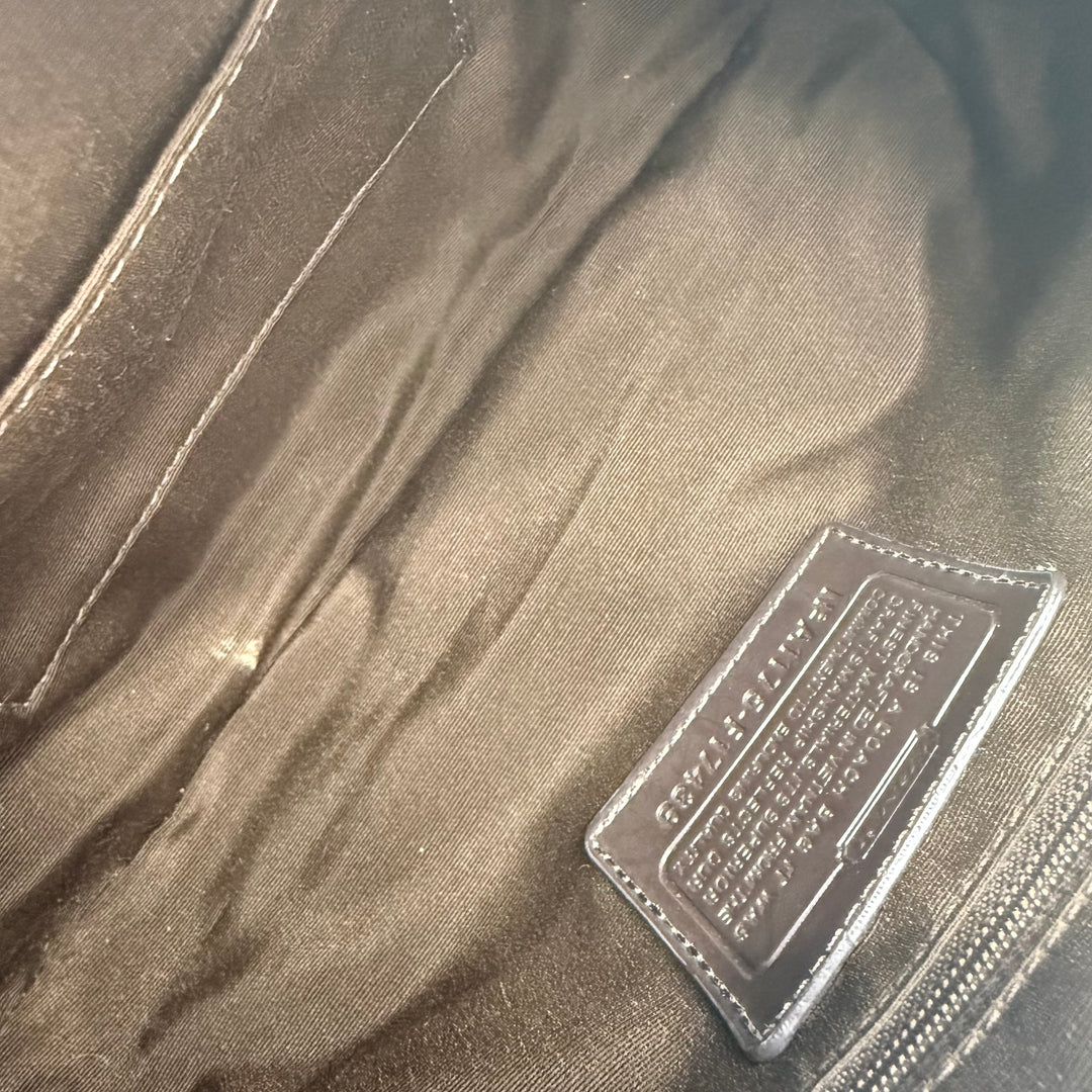Coach Demi Stripe Beige Crossbody Bag