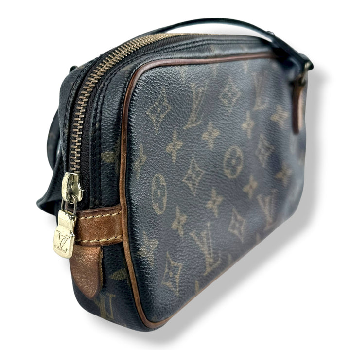 Louis Vuitton Vintage Marly Brown Monogram Messenger Handbag