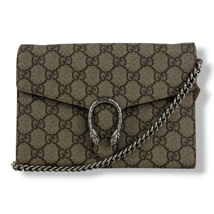 Gucci GG Dionysus Beige Wallet on chain Handbag