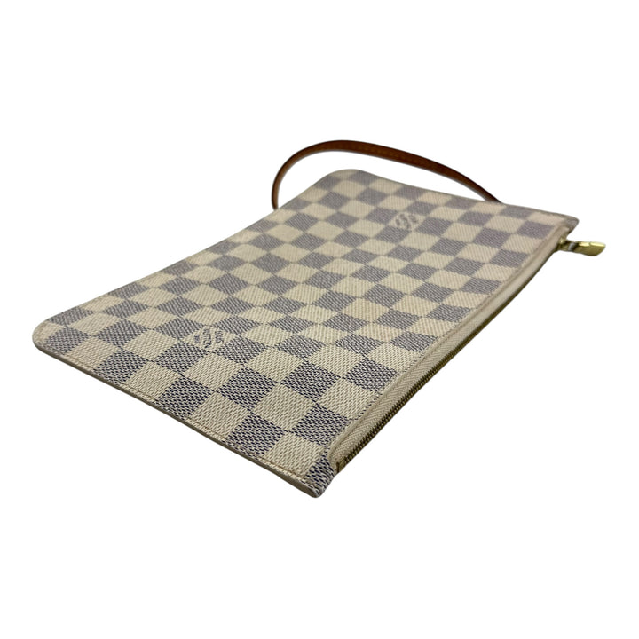 Louis Vuitton Damier Azur Neverfull Clutch Pouch