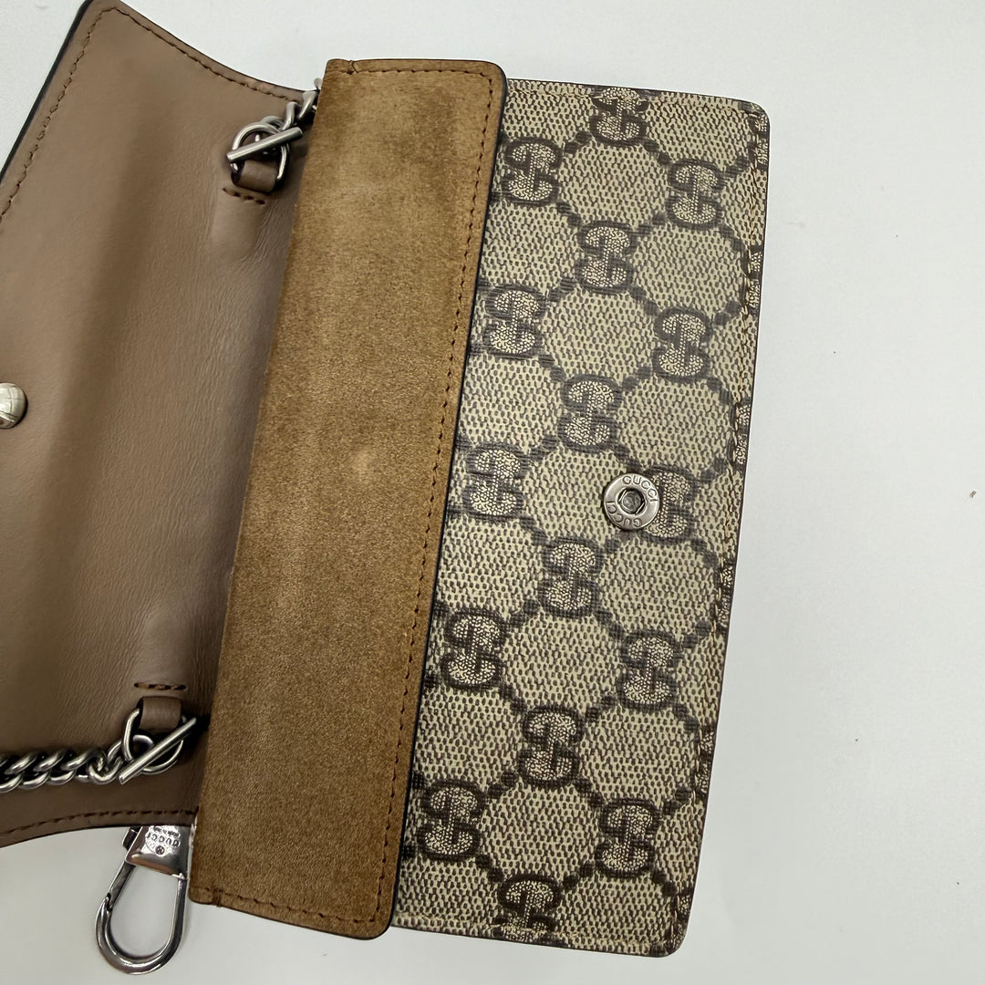 Gucci GG Dionysus Beige Super Mini Handbag
