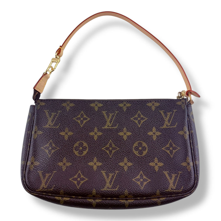 Louis Vuitton Pochette Accessories Brown Monogram Clutch Bag