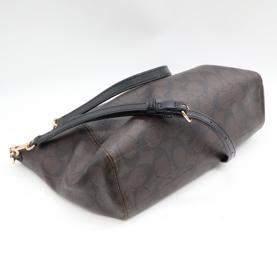 Coach Signature Canvas Kelsey Tote Handbag