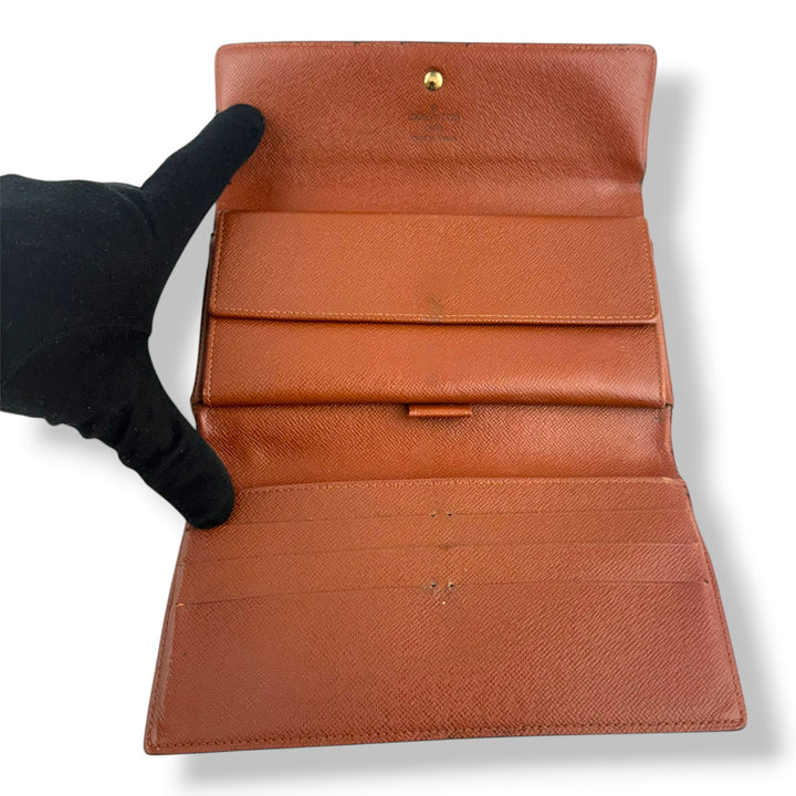 Louis Vuitton Trifold Brown Monogram Femme Wallet