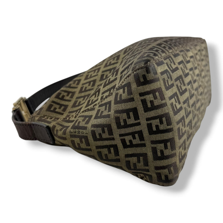Fendi FF Zucca Mamma Baguette Brown Handbag