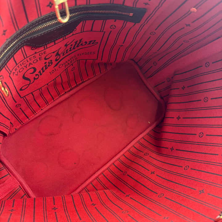 Louis Vuitton Brown Damier Neverfull MM Handbag