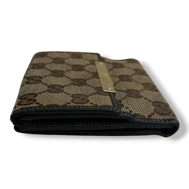 Gucci GG Beige Monogram Bifold Purse