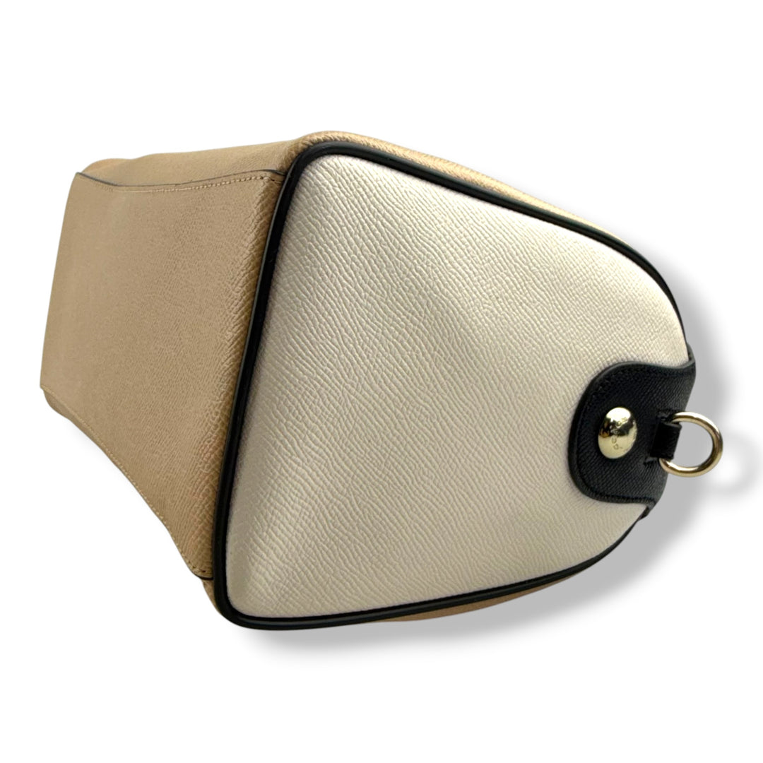 Coach Mini Bennett Beige Satchel Handbag