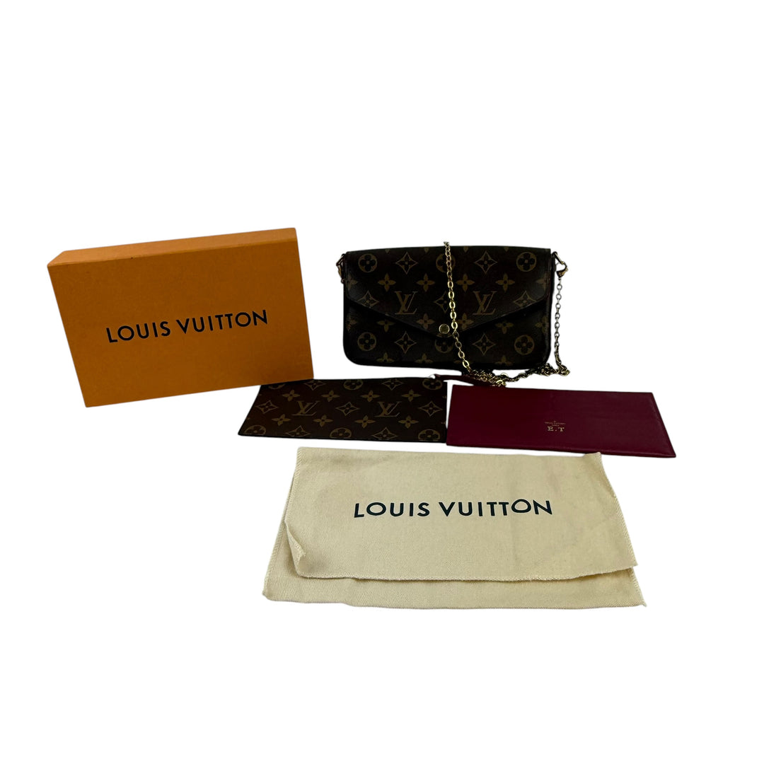 Louis Vuitton Felicie Pochette Brown Monogram Handbag
