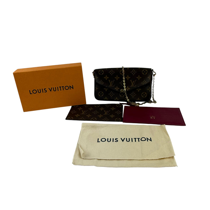 Louis Vuitton Felicie Pochette Brown Monogram Handbag
