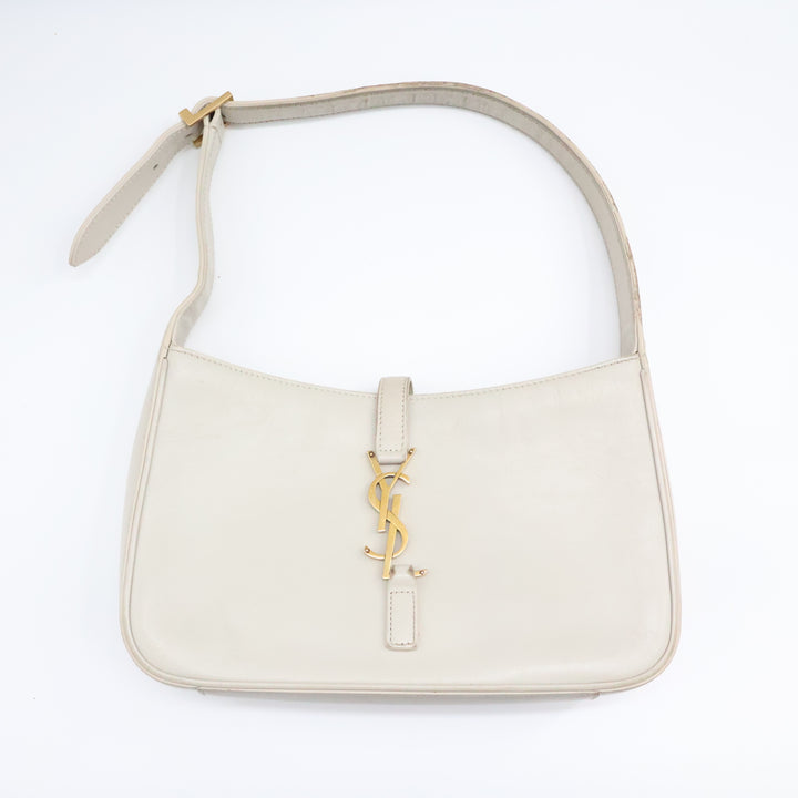 Saint Laurent YSL Cream Smooth Leather LE 5 À 7 Handbag