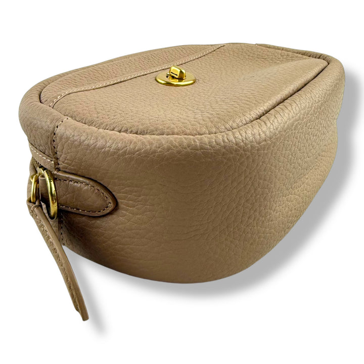 Coach Camera Soft Pebble Beige Crossbody Handbag