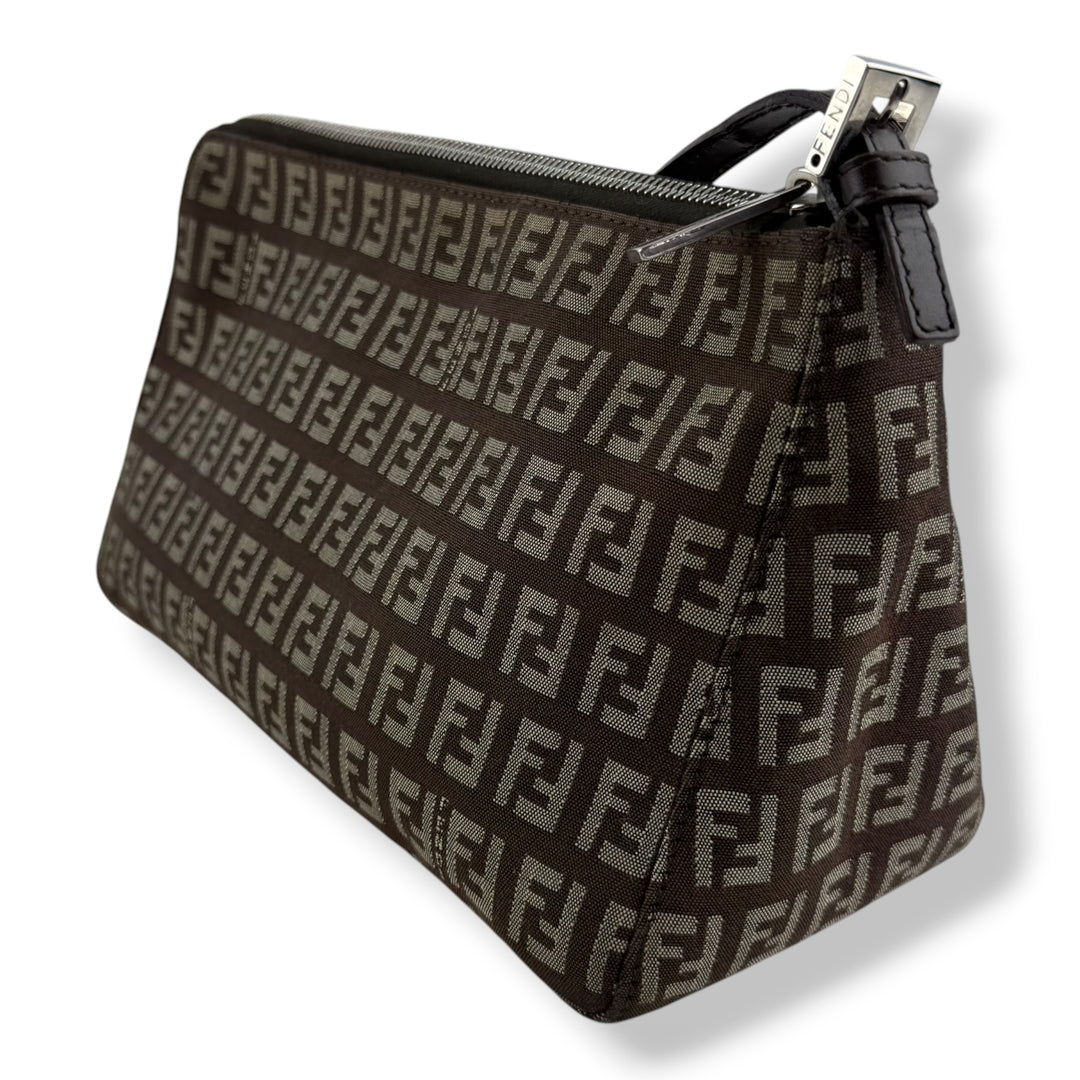 Fendi FF Zucca Mamma Baguette Brown Handbag