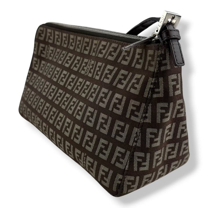 Fendi FF Zucca Mamma Baguette Brown Handbag
