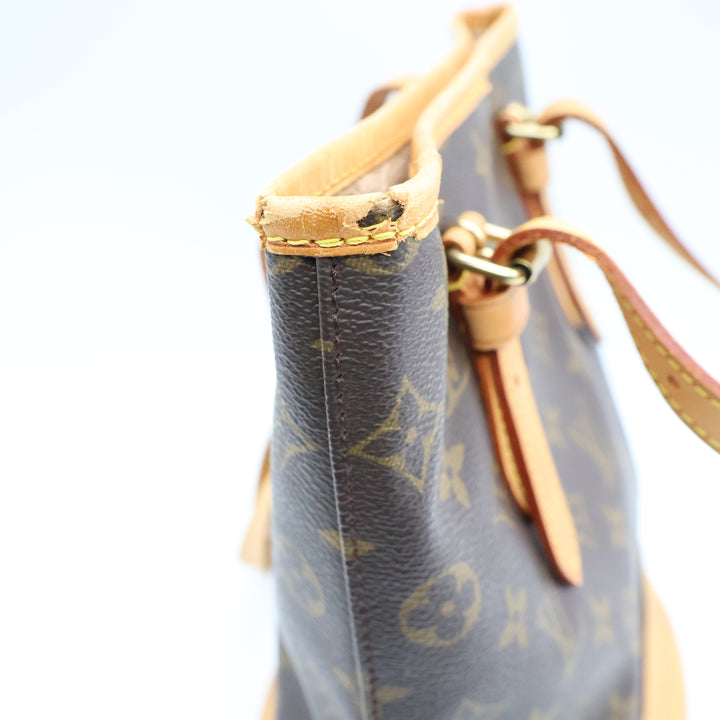 Louis Vuitton PM Bucket Tote Brown Monogram Handbag