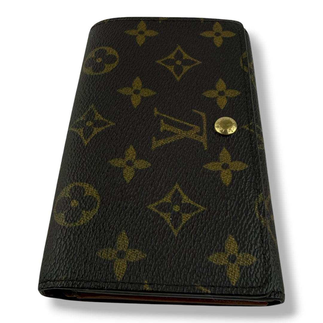 Louis Vuitton Brown Monogram Zippy Clip Purse 7728