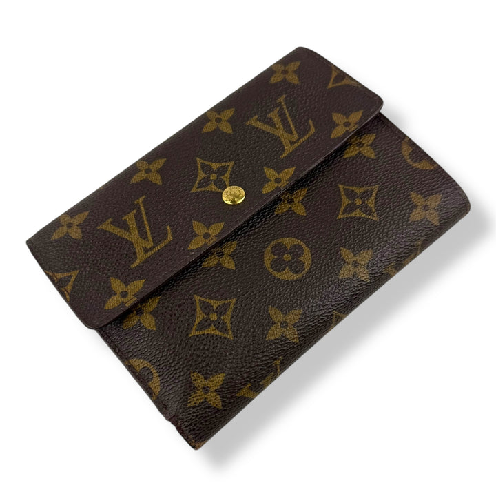 Louis Vuitton Trifold Brown Monogram International Femme Wallet