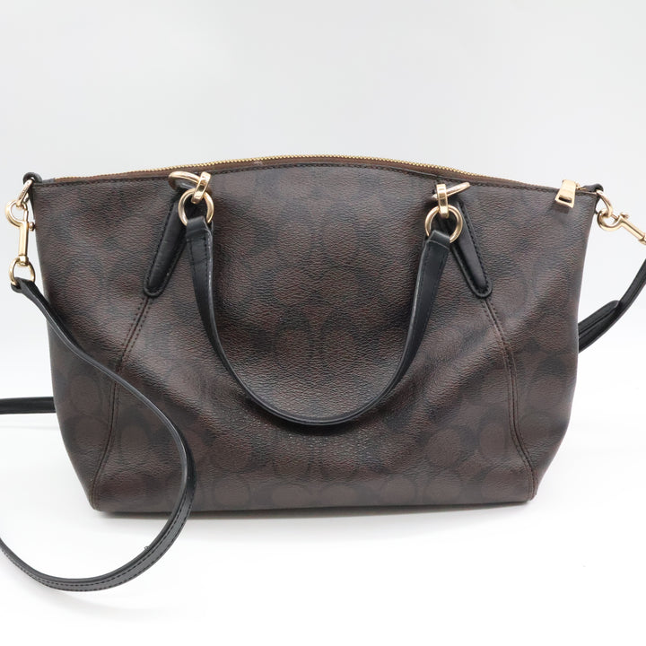 Coach Signature Canvas Kelsey Tote Handbag