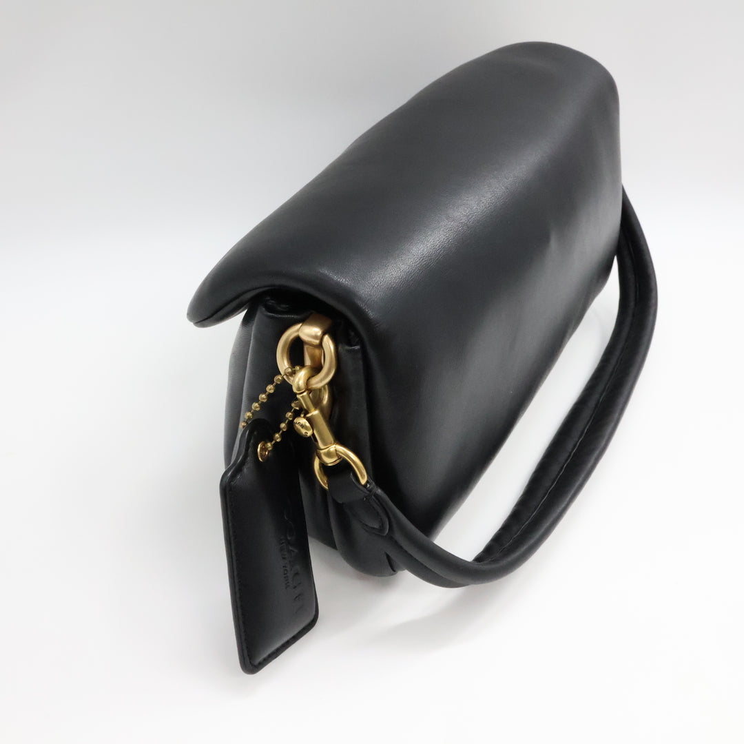 Coach Pillow Tabby 26 Black Leather Handbag
