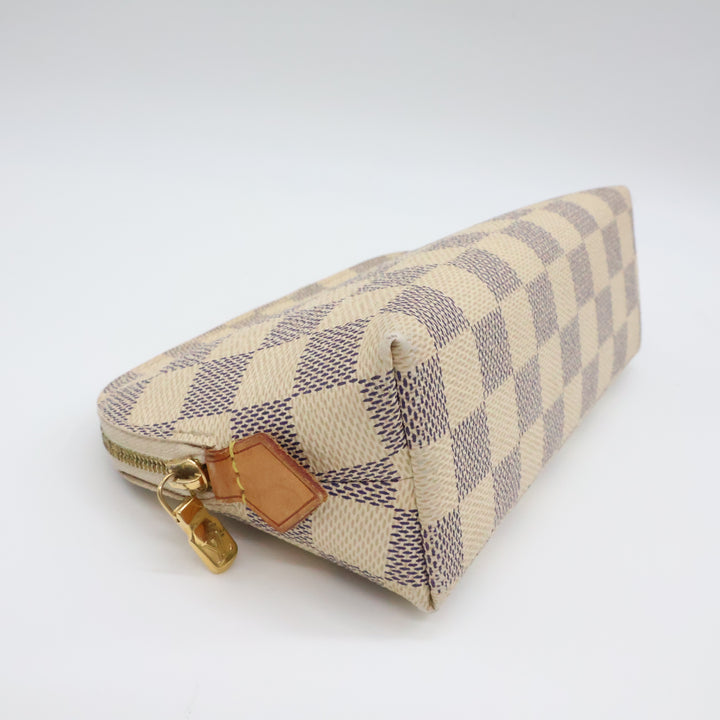 Louis Vuitton Damier Azur Travel Cosmetic PM Pouch