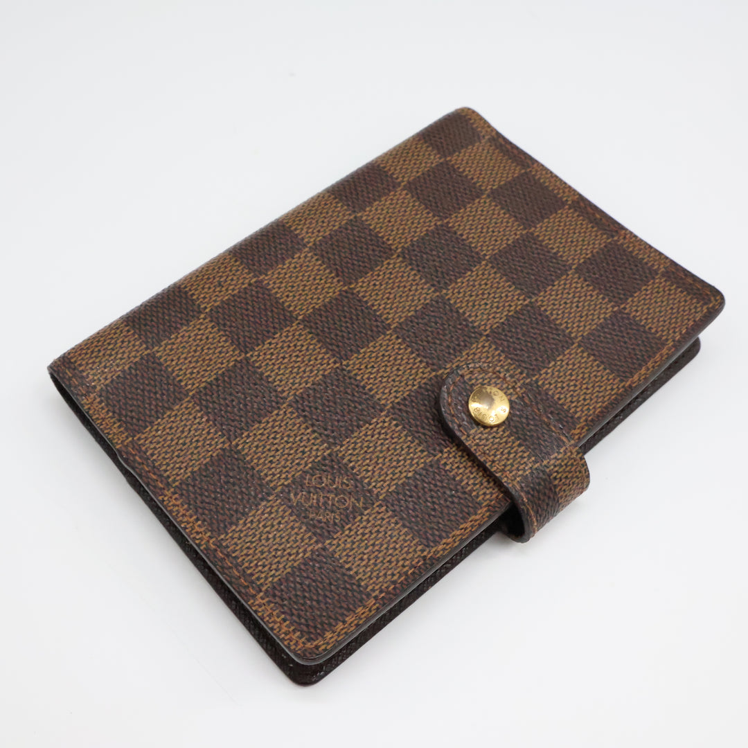 Louis Vuitton Brown Damier PM Ring Agenda Wallet
