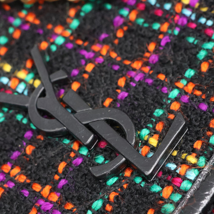 YSL Saint Laurent Niki Tweed Multicolour Shoulder Bag