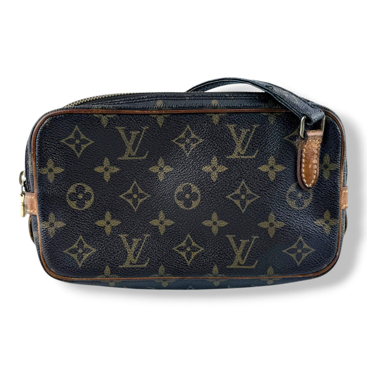 Louis Vuitton Vintage Marly Brown Monogram Messenger Handbag