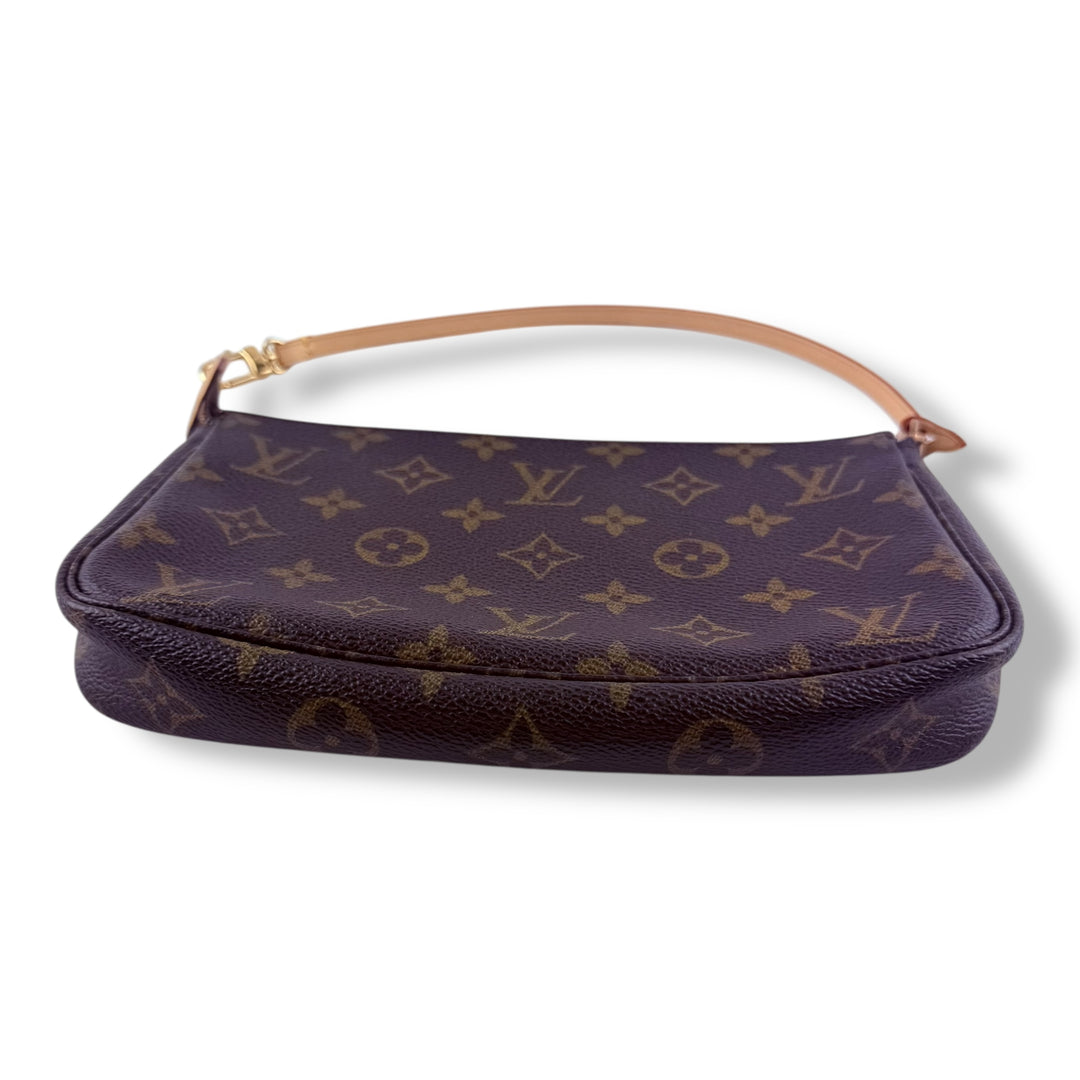 Louis Vuitton Pochette Accessories Brown Monogram Clutch Bag
