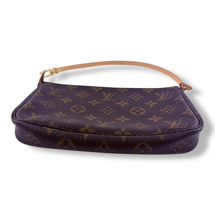 Louis Vuitton Pochette Accessories Brown Monogram Clutch Bag