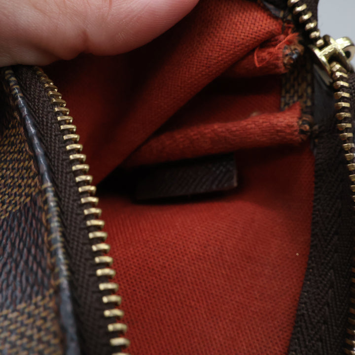 Louis Vuitton Medium Pochette Accessories Brown Damier Clutch Bag