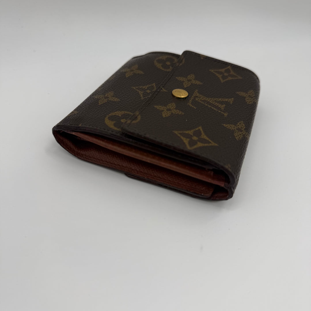 Louis Vuitton Vintage Brown Monogram Compact Bifold Wallet Purse