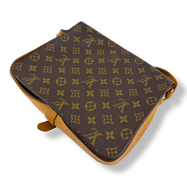 Louis Vuitton Vintage Cartouchiere GM Brown Monogram Handbag