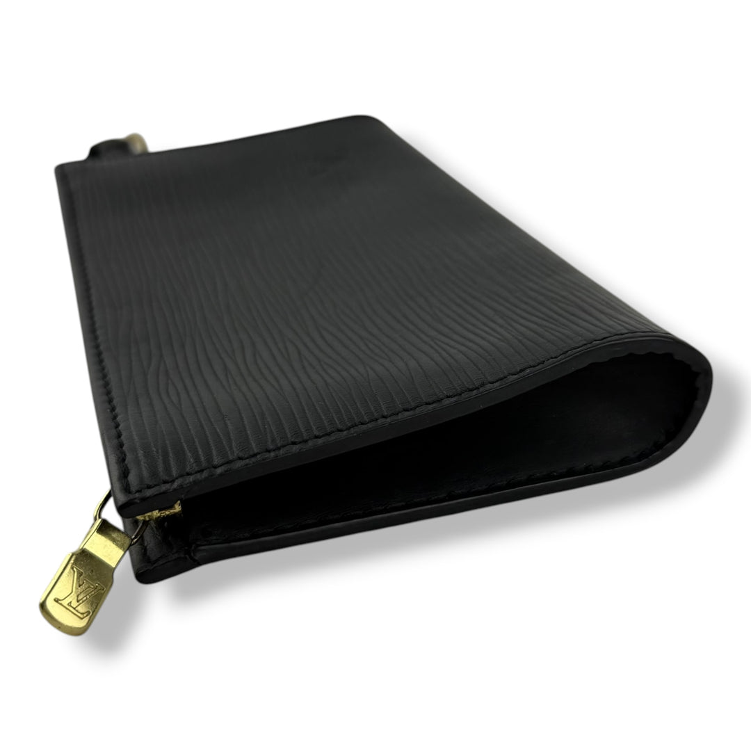 Louis Vuitton Black Epi Leather Classic Signature Mini Bucket Pouch Bag