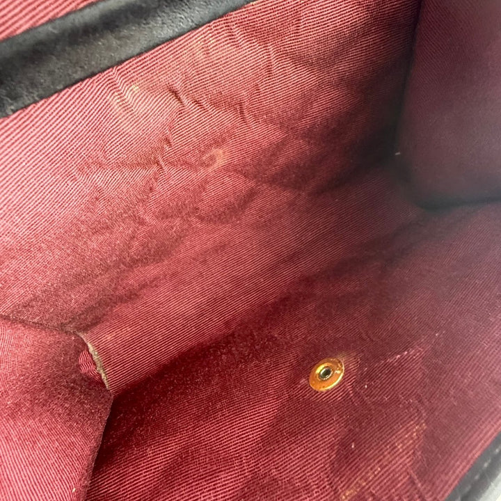 Chanel Black Lambskin Vintage Mini Matelasse Handbag