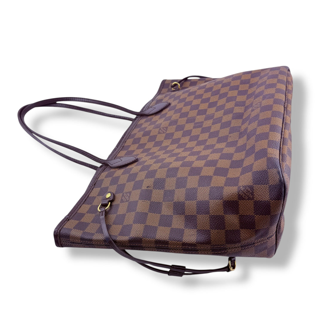 Louis Vuitton Brown Damier Neverfull MM Handbag