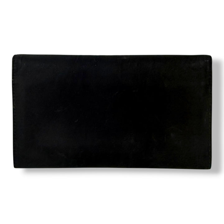 Prada Nylon Quilted Black Flap Wallet
