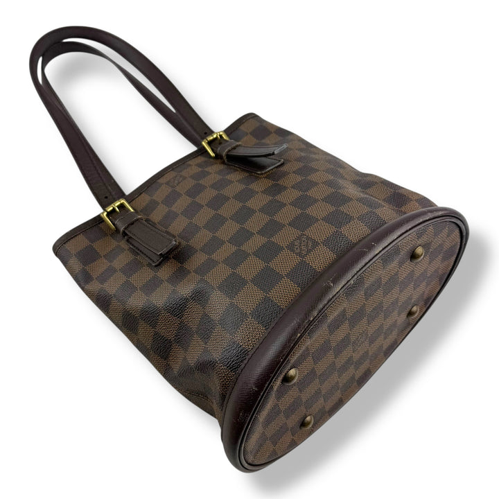 Louis Vuitton PM Bucket Tote Brown Damier Handbag