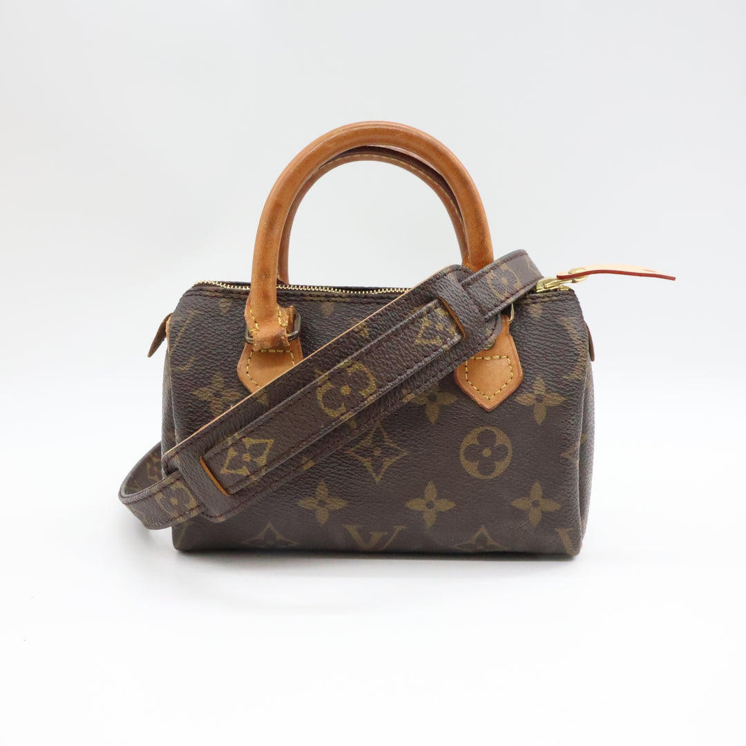 Louis Vuitton Nano Speedy Brown Monogram Handbag