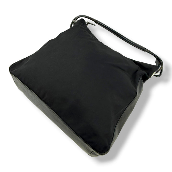 Gucci GG Monogram Black Hobo Shoulder Bag
