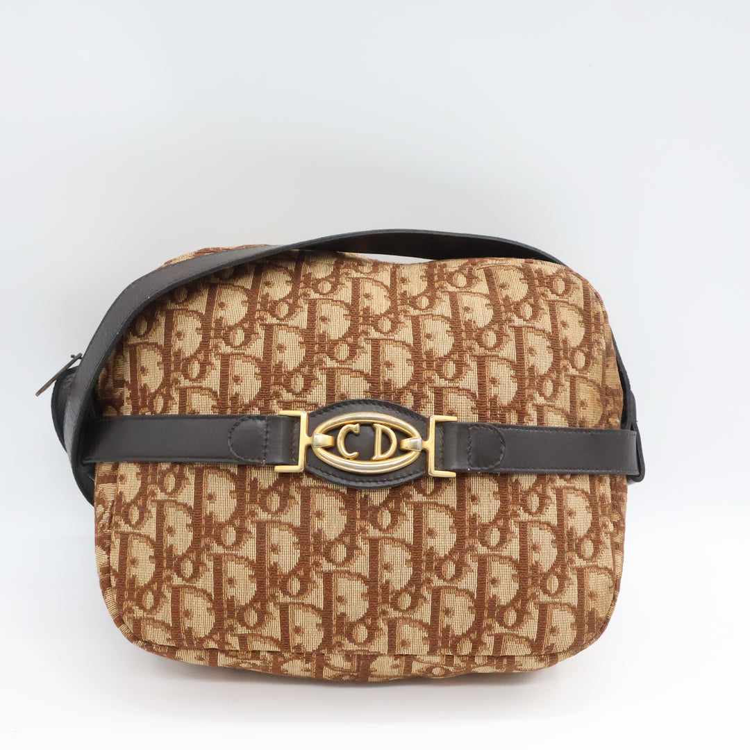 Dior Vintage Trotter Shoulder Beige Handbag