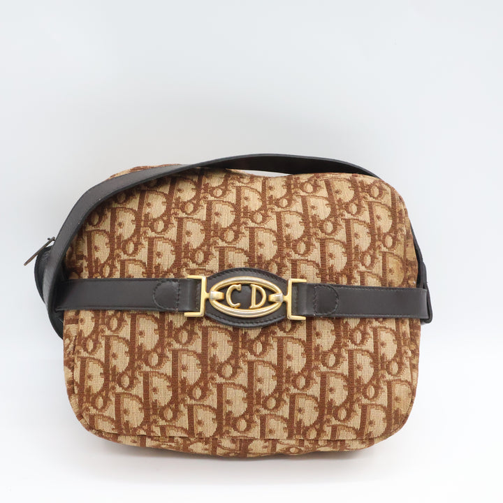 Dior Vintage Trotter Shoulder Beige Handbag